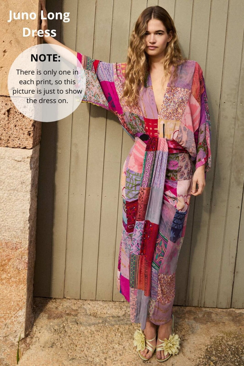 Sissel Edelbo - Juno SILK Patchwork Dress SE 1586-1 - No. 64 Kjoler 