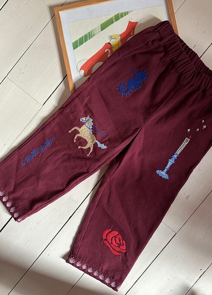 Sissel Edelbo - Oda MINI Pants SE 1669 - Burgundy Bukser 