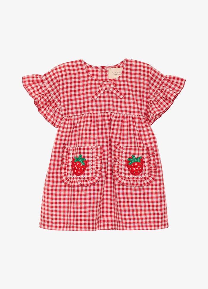 Sissel Edelbo - Ohio MINI Dress SE 1865 - Red Checks Kjoler 