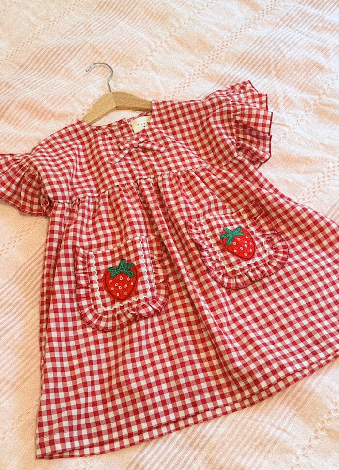 Sissel Edelbo - Ohio MINI Dress SE 1865 - Red Checks Kjoler 