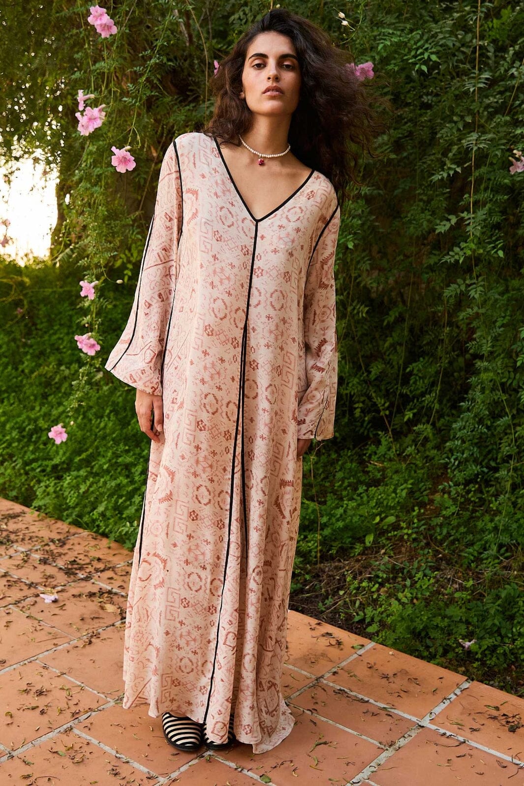 Sissel Edelbo - Owen SILK Dress SE 1626 - Bleached Crepe SILK Sari