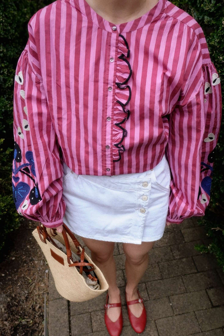 Sissel Edelbo - Patricia Shirt SE 1564 - Pink Passion Bluser 