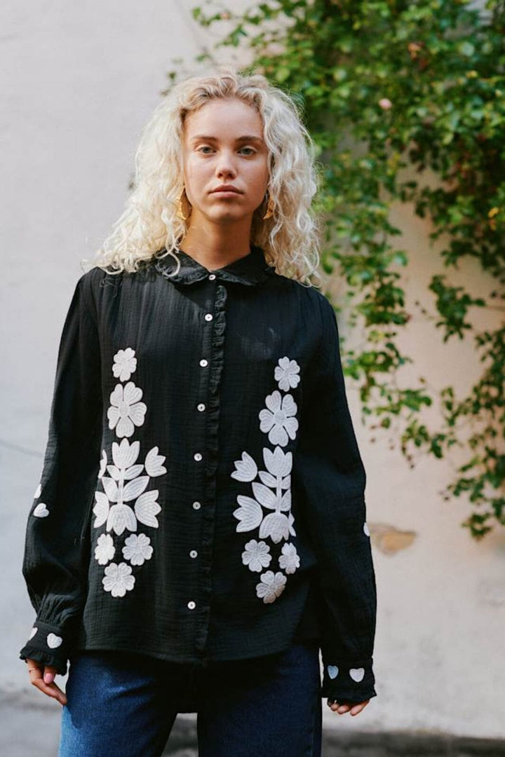 Sissel Edelbo - Rae Shirt SE 1748 - Black Bluser 