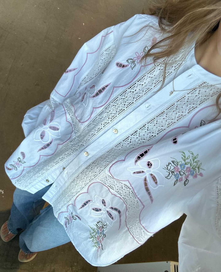 Sissel Edelbo - Sada Shirt SE 1789 - White Pastel Skjorter 