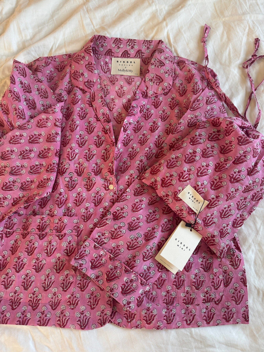 Sissel Edelbo x Molly&My - Nuit Pyjamas Set SE 2119 - Pink Rose Nattøj 