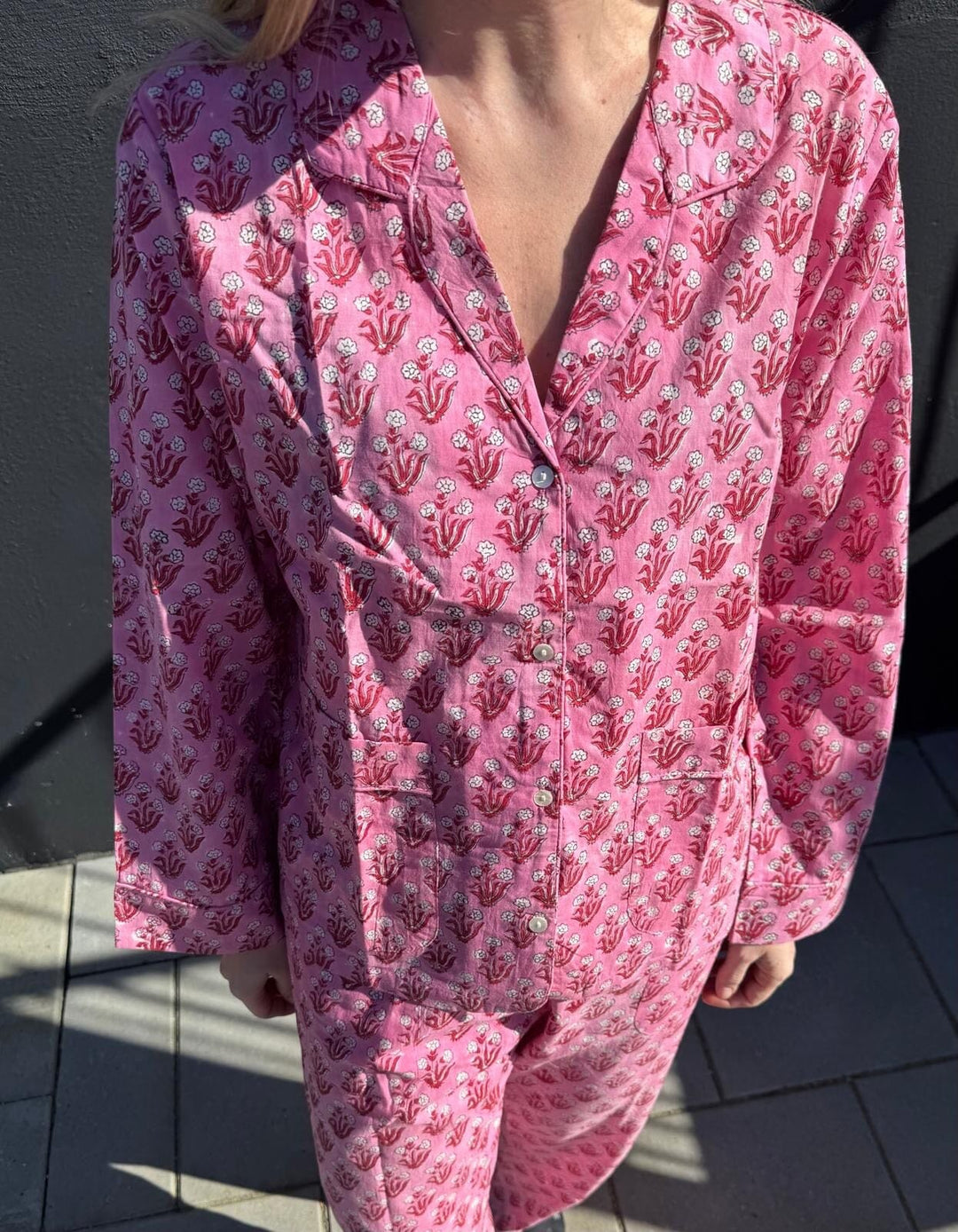 Sissel Edelbo x Molly&My - Nuit Pyjamas Set SE 2119 - Pink Rose Nattøj 