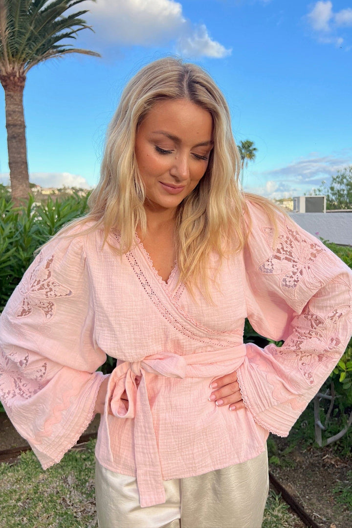 Sissel Edelbo x Molly&My - Winfrey Wrap Top SE 1998 - Rose Bluser 