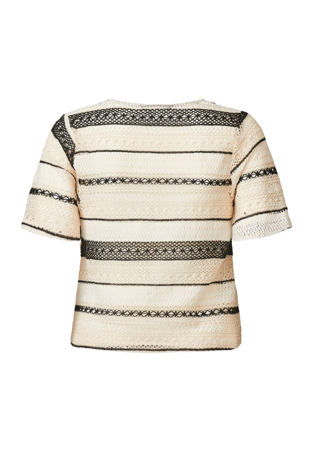 Sisters Point - Elasa-Ss - 119 Cream/Black T-shirts 