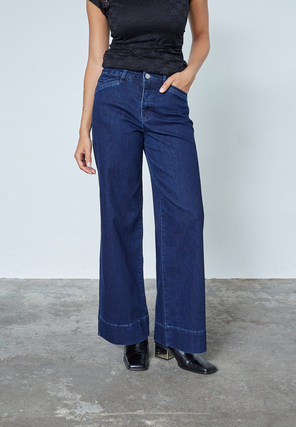 Sisters Point - Feja-Je 19063 - 901 - Dark Blue Wash Jeans 