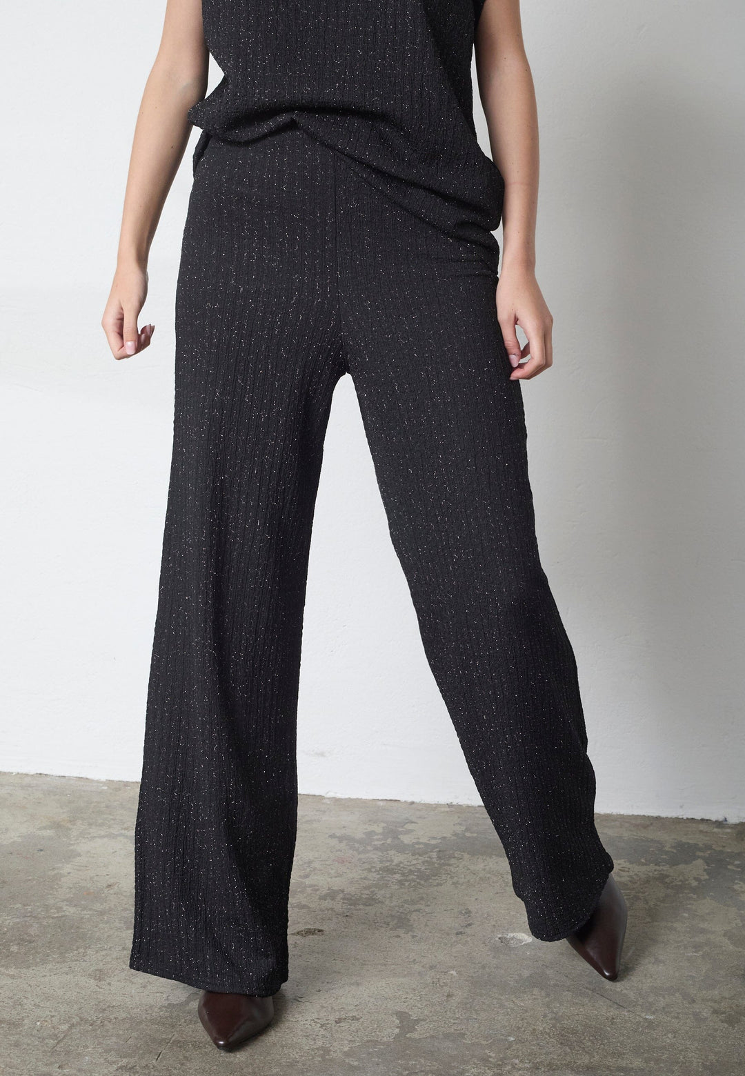 Sisters Point - Glut-Pa19 19575 - 001 - Black/Silver Bukser 