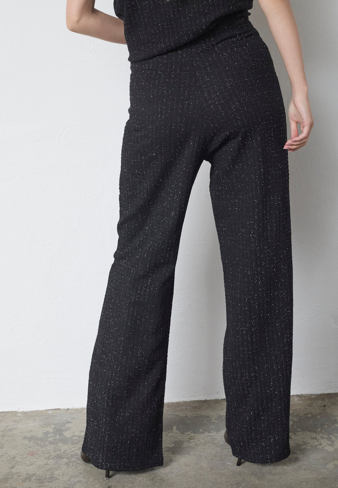 Sisters Point - Glut-Pa19 19575 - 001 - Black/Silver Bukser 