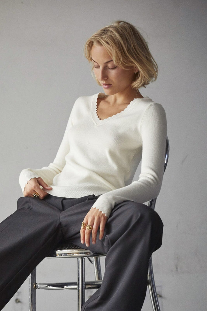 Sisters Point - Limea-Ls 18936 - 103 - Off White Strikbluser 