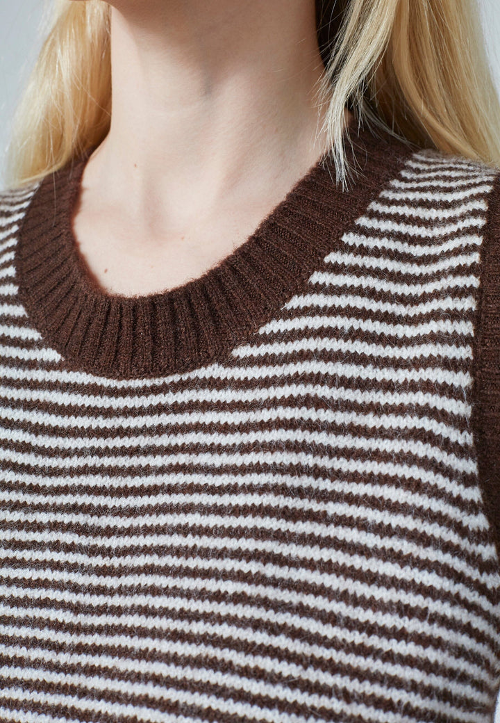 Sisters Point - Megi-Ve 19047 - 831 - Brown/Cream Strikbluser 