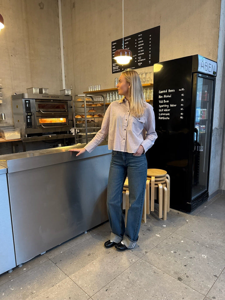 Sisters Point - Vibeke-Sh 19967 - 840 - Soft Rose Check Skjorter 