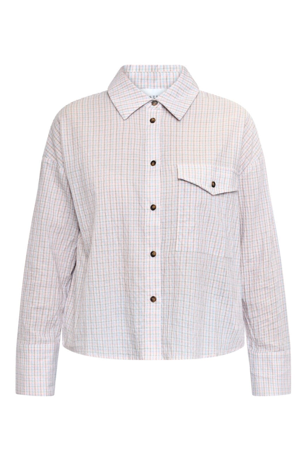 Sisters Point - Vibeke-Sh 19967 - 840 - Soft Rose Check Skjorter 