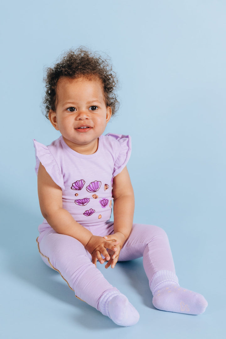 Soft Gallery - SGBaby Paula Piping Leggings - Orchid Bloom Leggings 