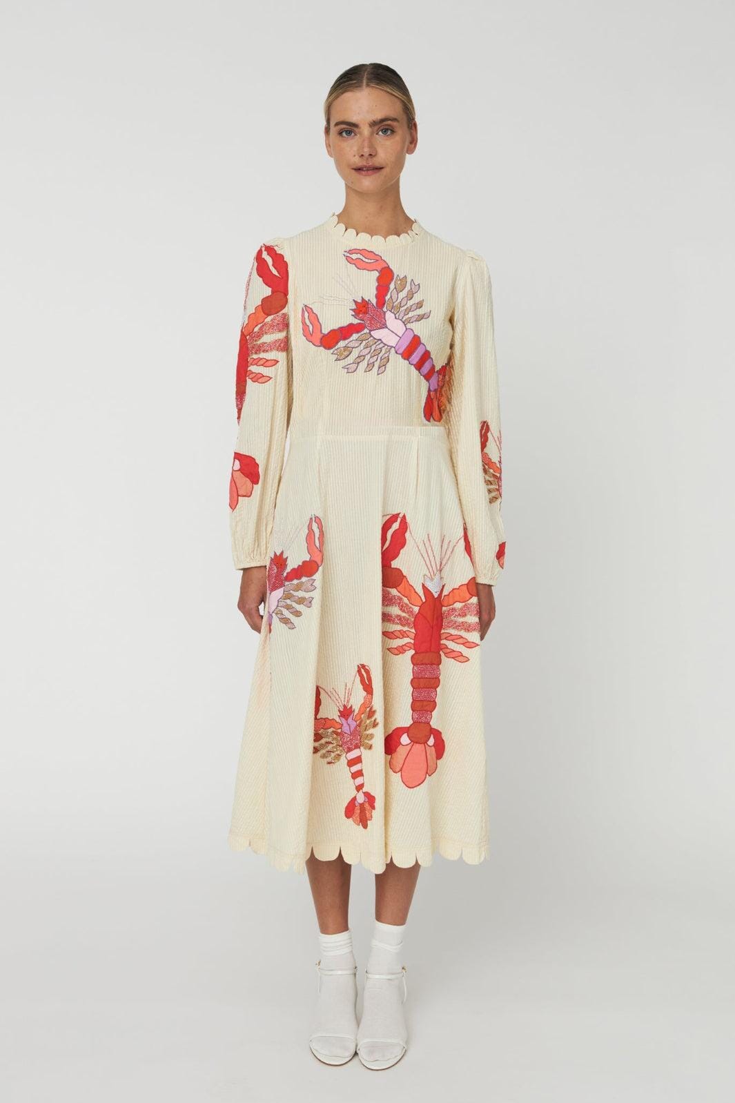 Stella Nova - Embroidered Maxi Dresssu61-4382 - 530 Multicolour Kjoler 