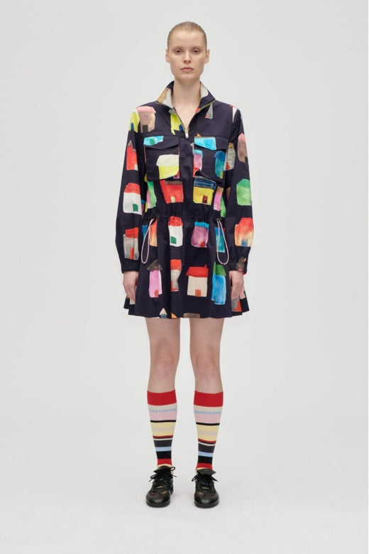 Stine Goya - 2340 Midweight Cotton, Pullover Parka Dresssg-aw25-d174-2340 - Refugios