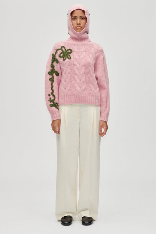 Stine Goya - 2418 Alpaca Knit, Balaclavasg-aw25-a039-2418 - Light Pink