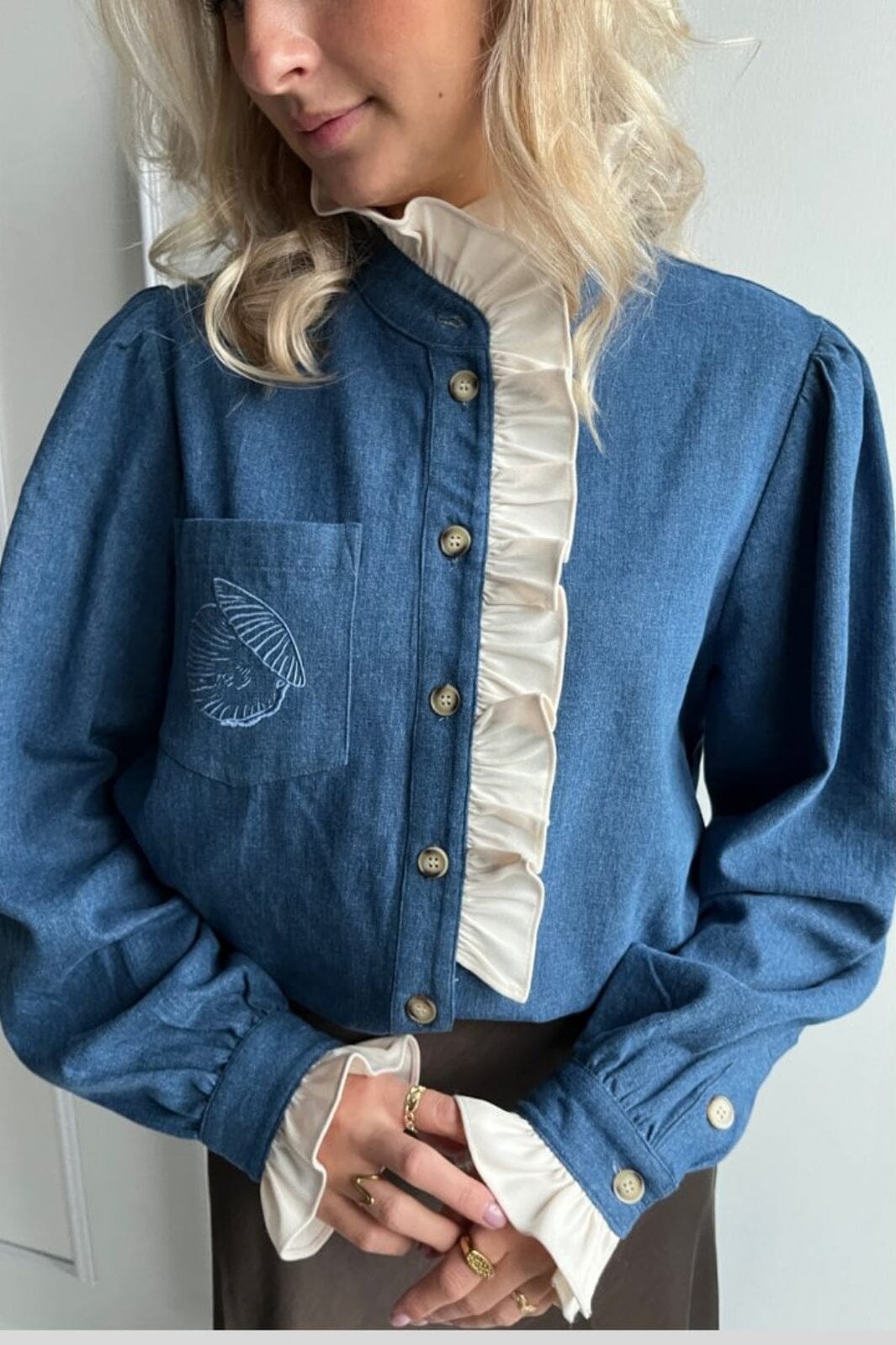 Stories From The Atelier By Copenhagen Shoes - Nature Shirt CC8088 - 0023 - Medium Blue