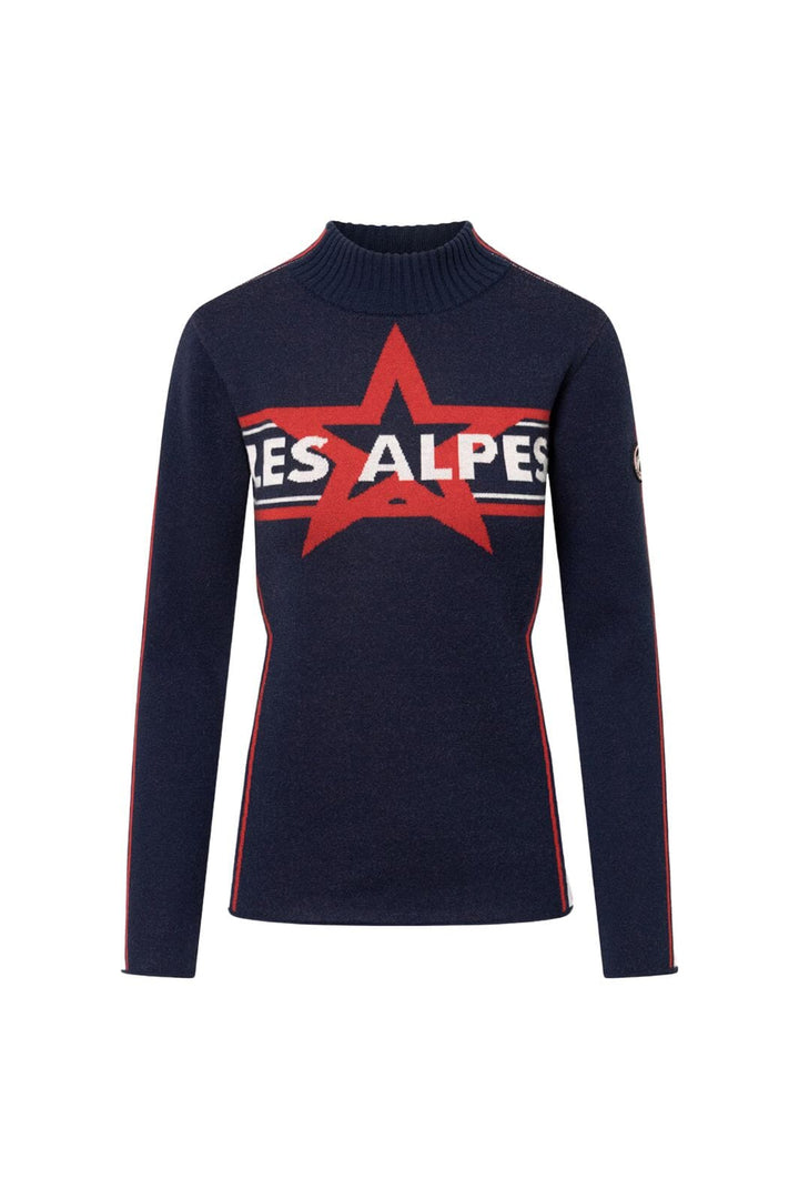 Twist & Tango - Les Alpes Star Sweater 907254 - Navy Sweatshirts 