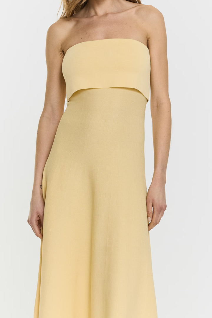 Twist & Tango - Ttclementina Midi Dress - Butter Yellow Kjoler 