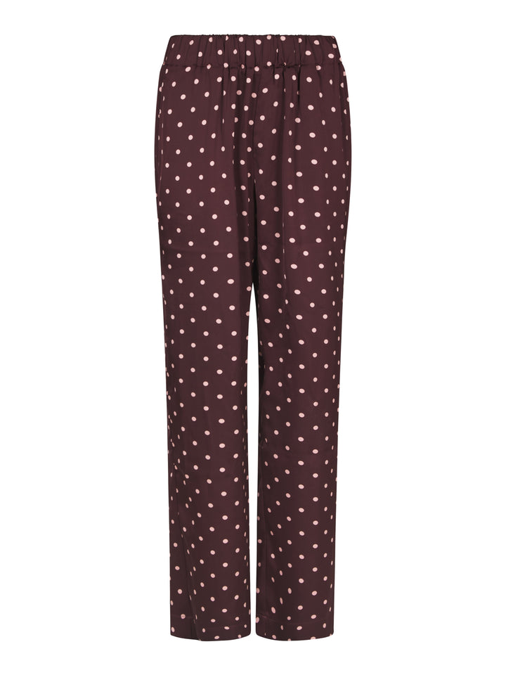 Valentin Studio - Comfy Dot Pants 167410 - 162 - Bordeaux Bukser 
