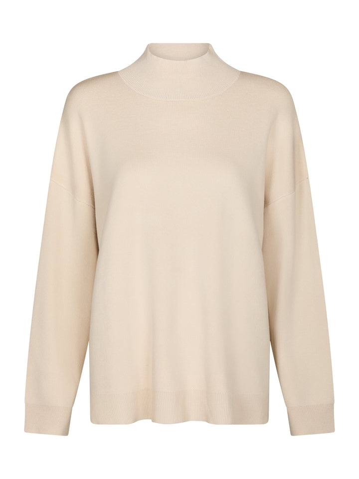 Valentin Studio - Comfy Knit Blouse 169311 - 122 - Creme Bluser 