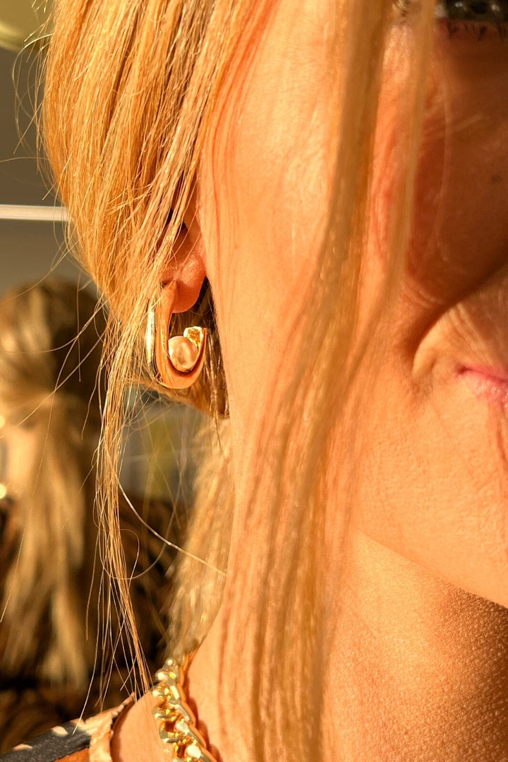 Valentin Studio - Deep Blue Earring - Forgyldt Øreringe 