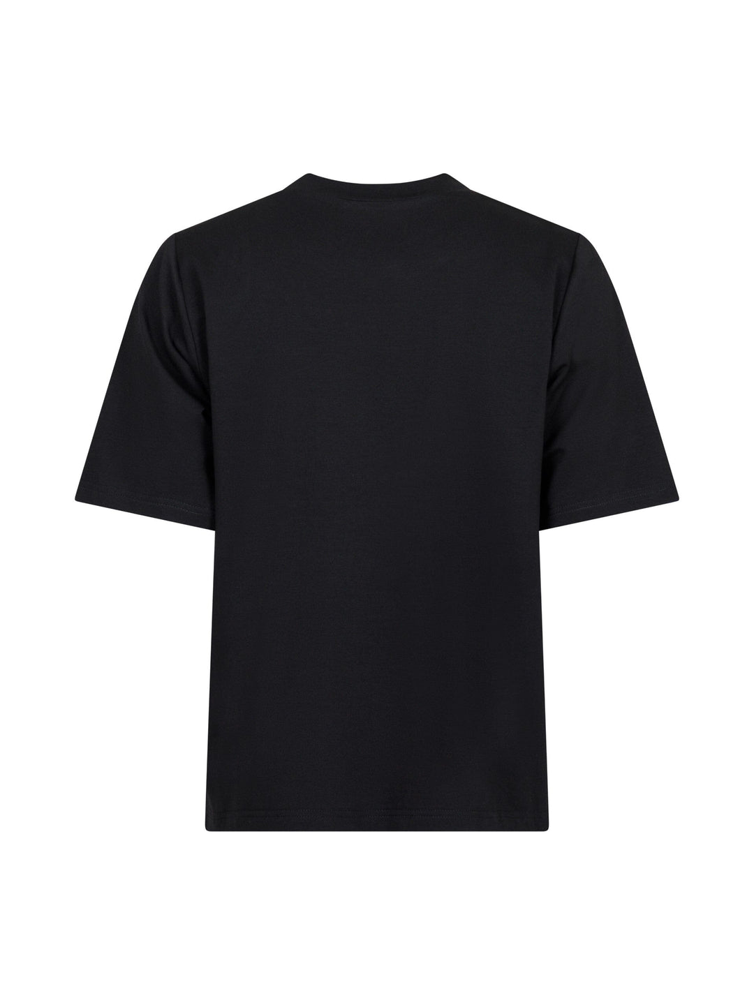 Valentin Studio - Gold Button Casual T-shirt - Black T-shirts 