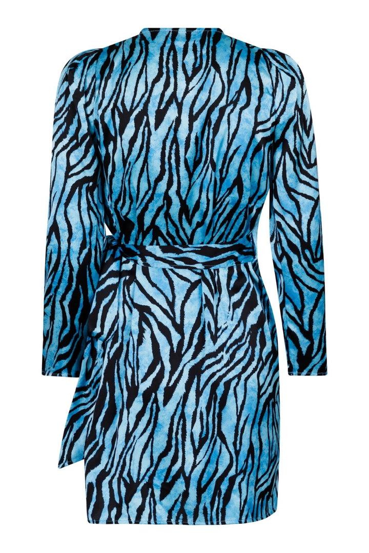 Valentin Studio - Josie Zebra Dress - Light Blue Kjoler 