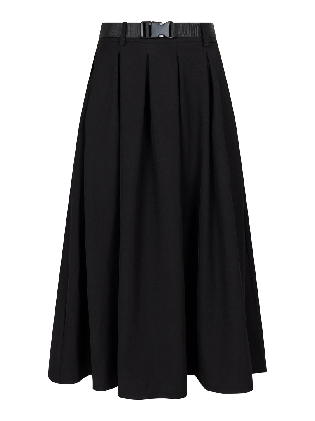 Valentin Studio - Pleated Skirt - Black Nederdele 