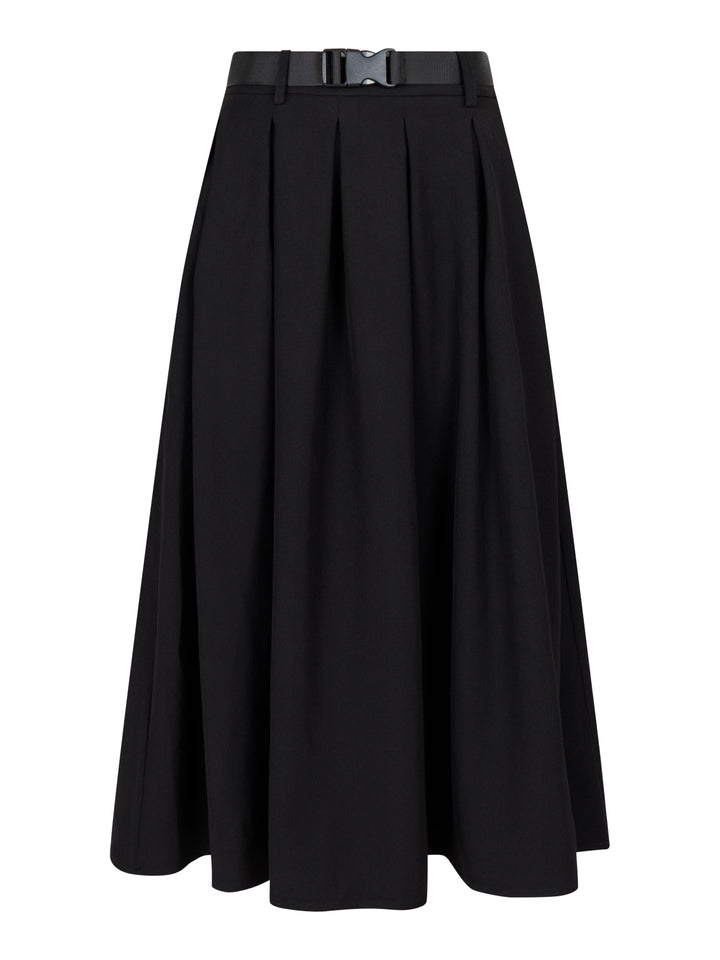 Valentin Studio - Pleated Skirt - Black Nederdele 