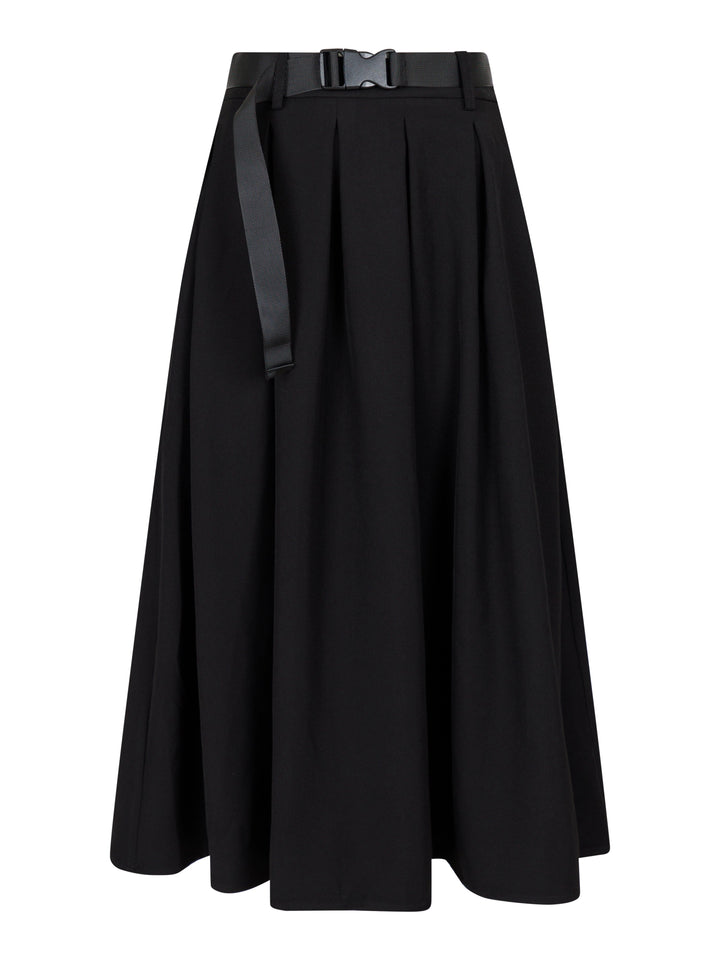 Valentin Studio - Pleated Skirt - Black Nederdele 