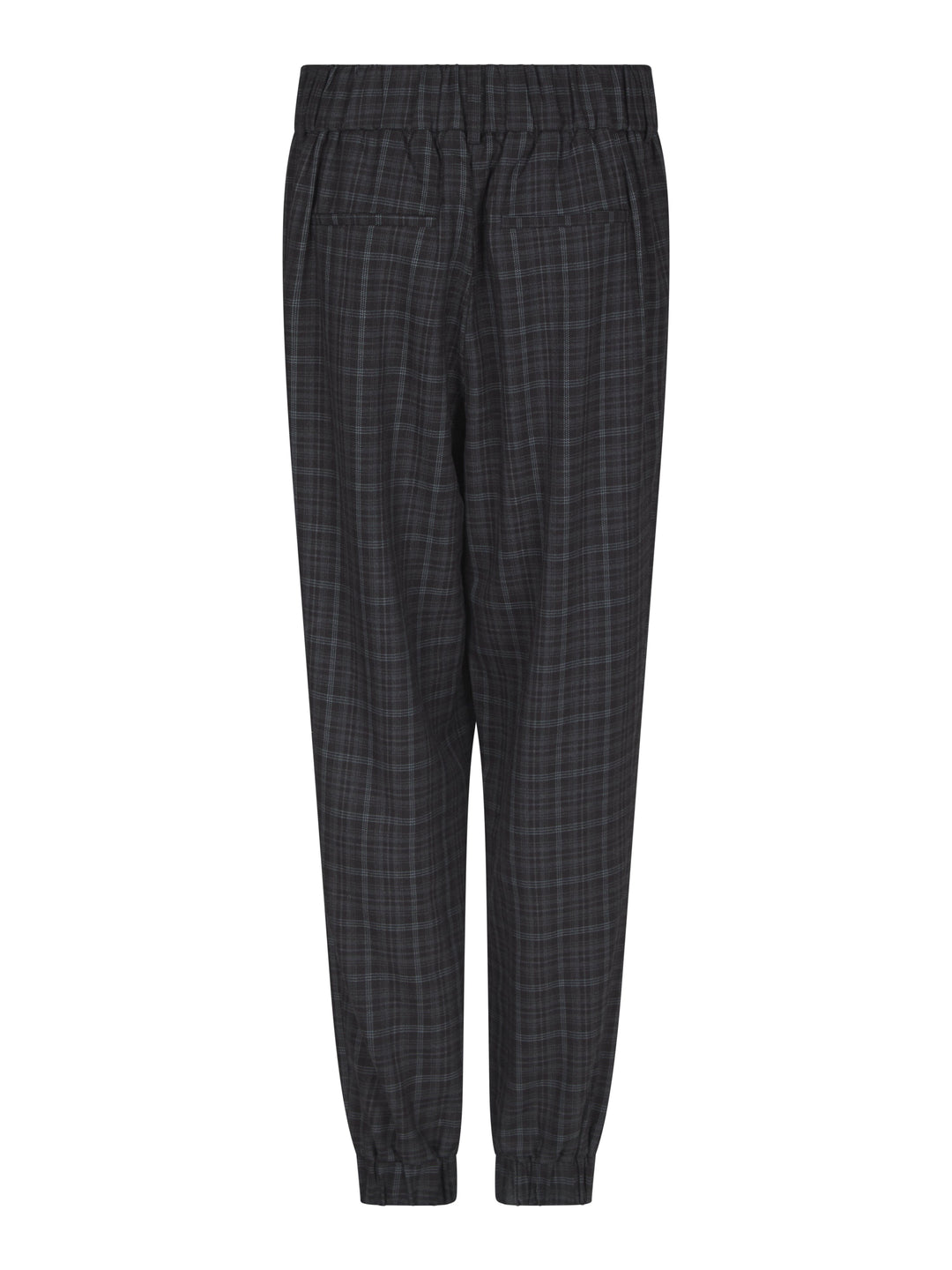 Valentin Studio - Pretty Check Pants 169426 - 104 - Dark Grey Bukser 