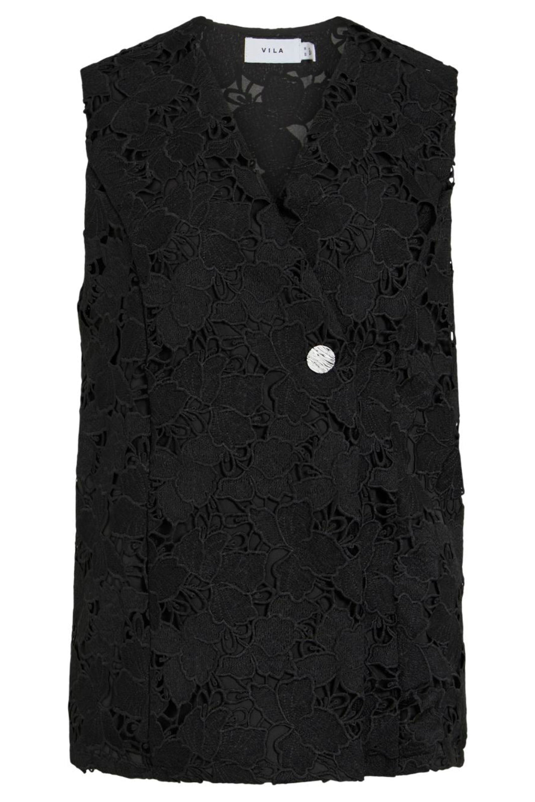 Vila - Vihylde Lace Vest - 5124610 Black