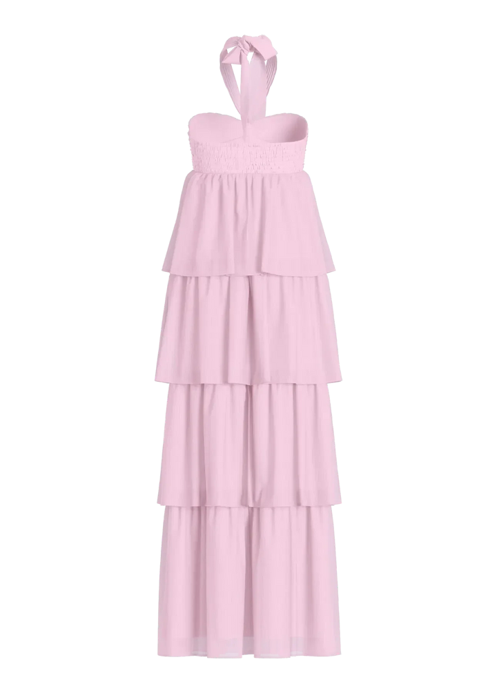 Vila - Vilea Halterneck Layered Dress/Dc/Ka - 5005144 Cherry Blossom Kjoler 