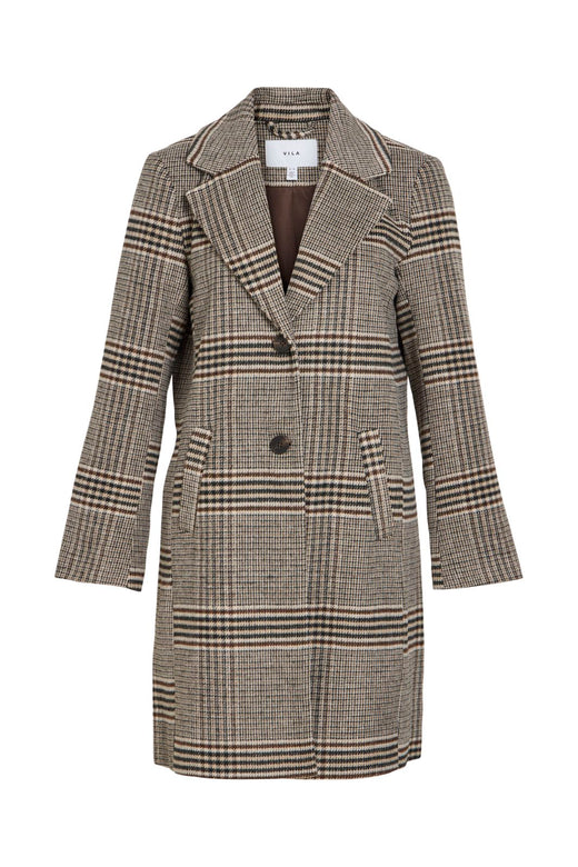 Vila - Vileova L/S Button Coat - 5063647 Coffee Bean Anna