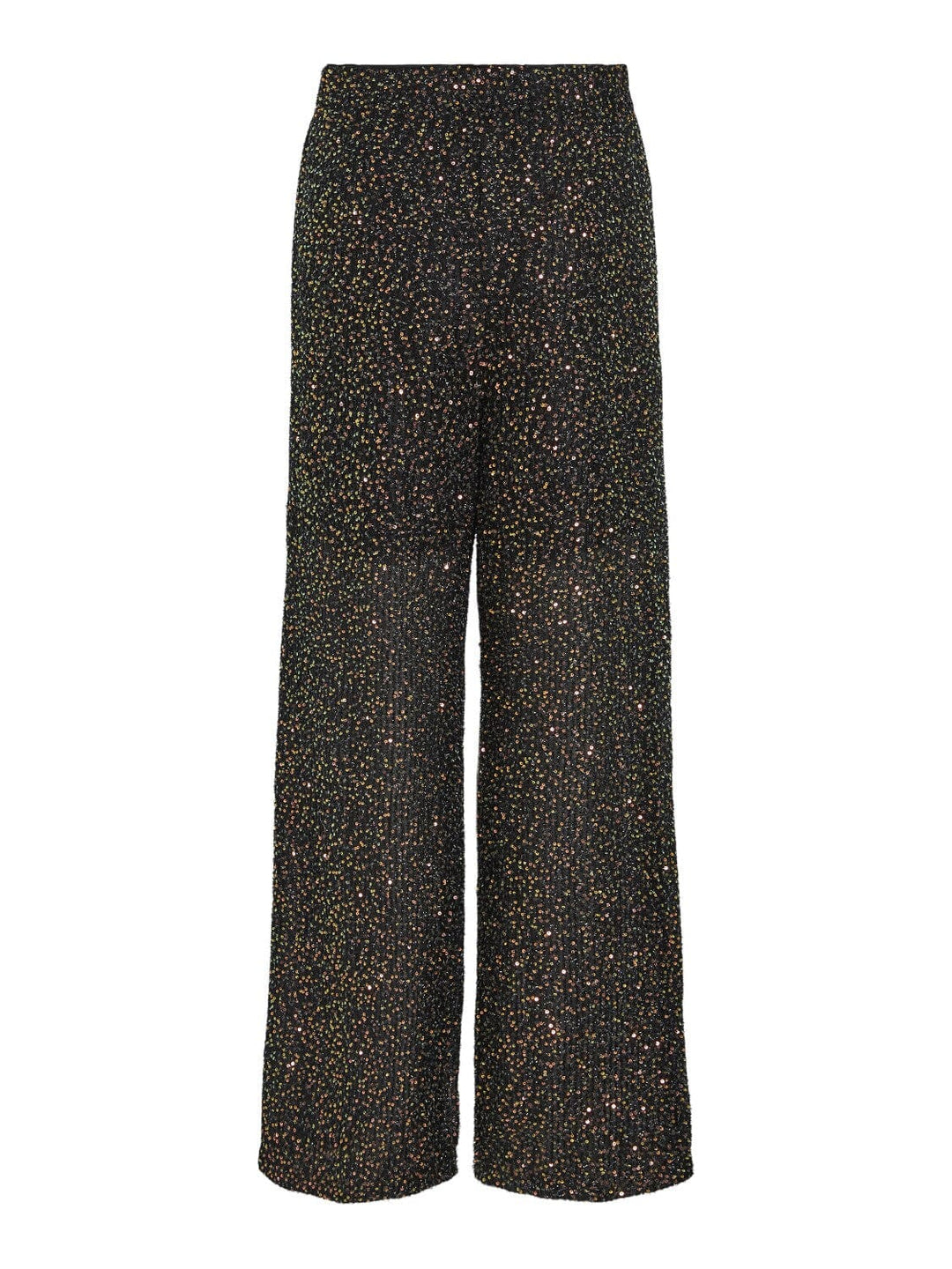 Vila - Viscara L/S Sequins Pants - Black/Sequins Bukser 