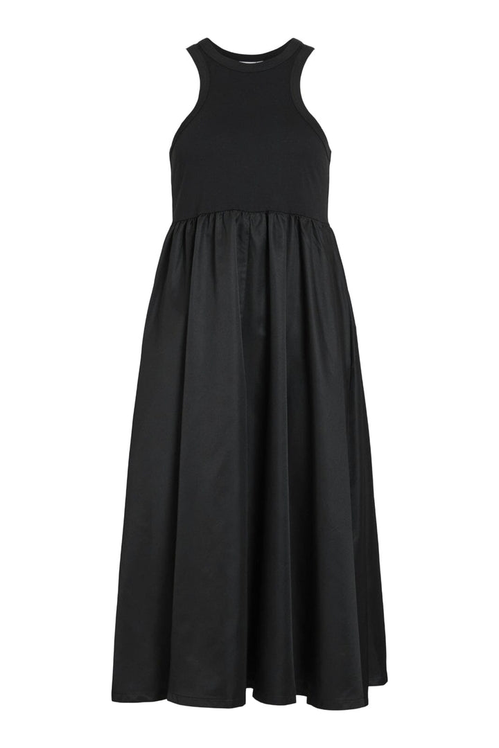 Vila - Visonja S/L Midi Dress - 4912208 Black