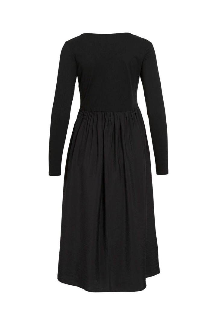 Vila - Vistine L/S Midi Dress Fw - 5057227 Black