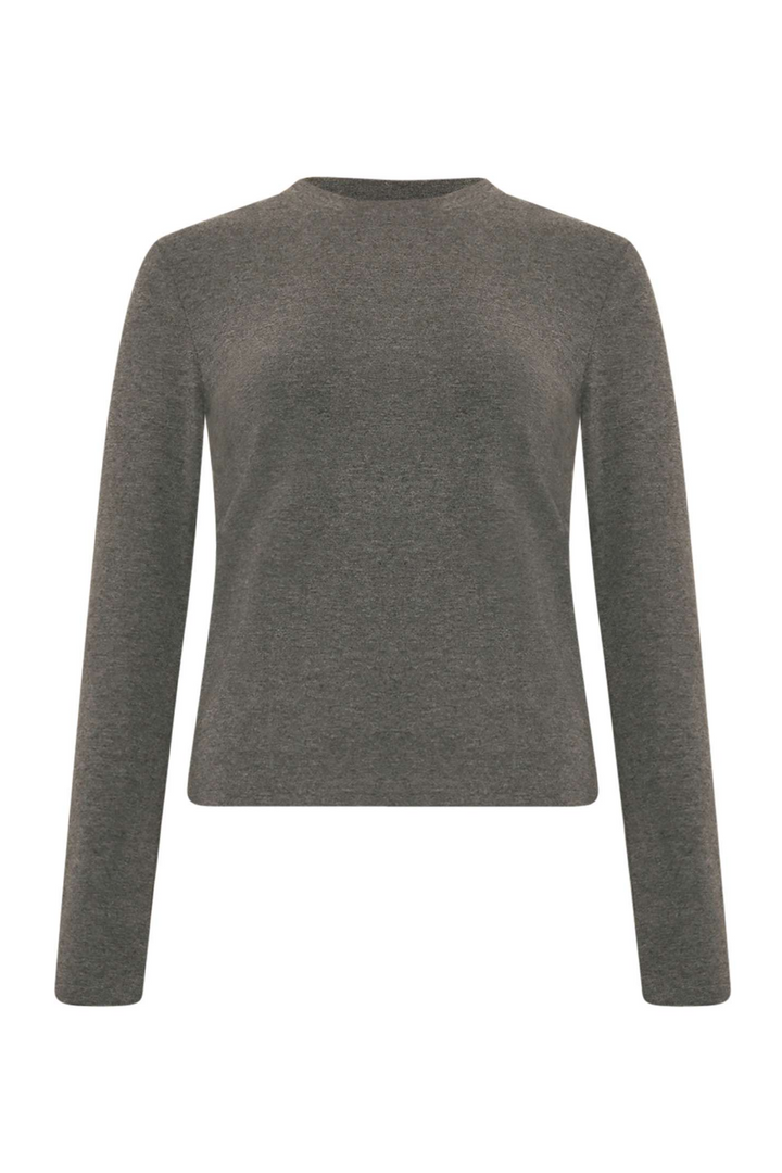 Noella - Lidie Ls Top 14090001 - 019 - Dark Grey Melange
