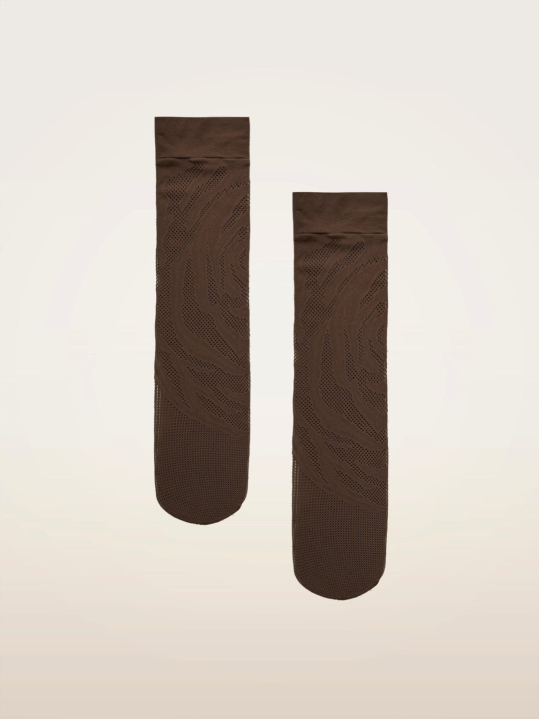 Wolford - Rosebloom Net Knee-highs 31800 - 4884 Roasted Tea Strømper 