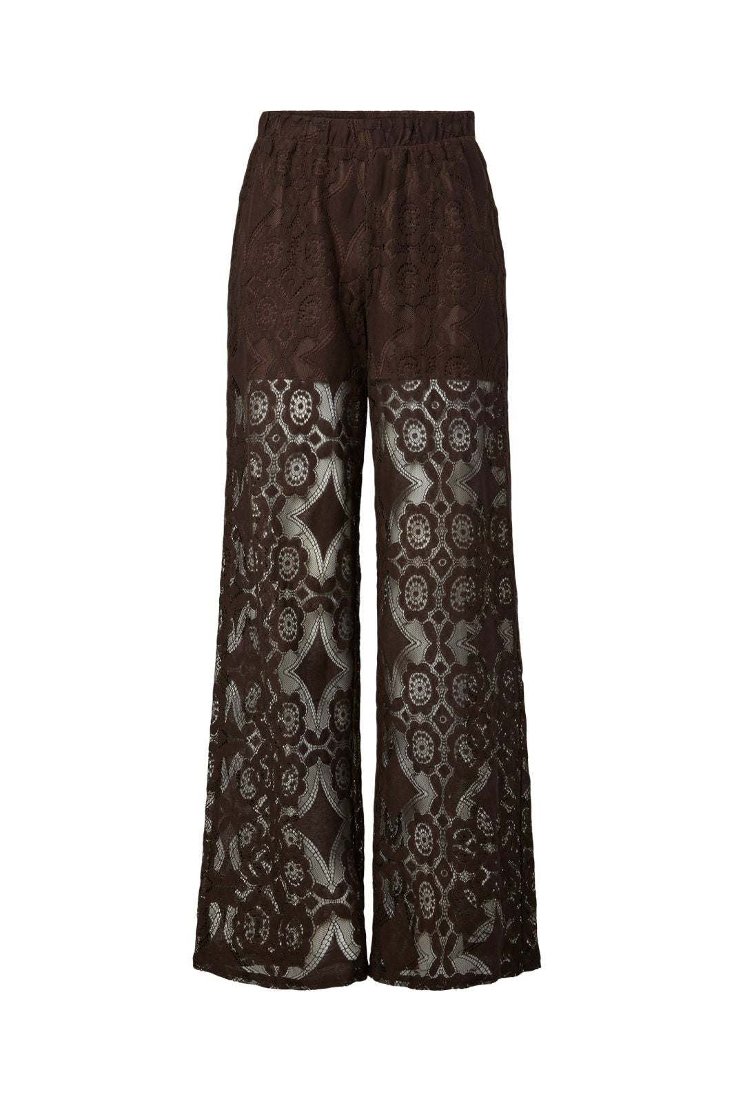 YAS - Yasalmi Scarf Lace Pant - 5086631 Coffee Bean