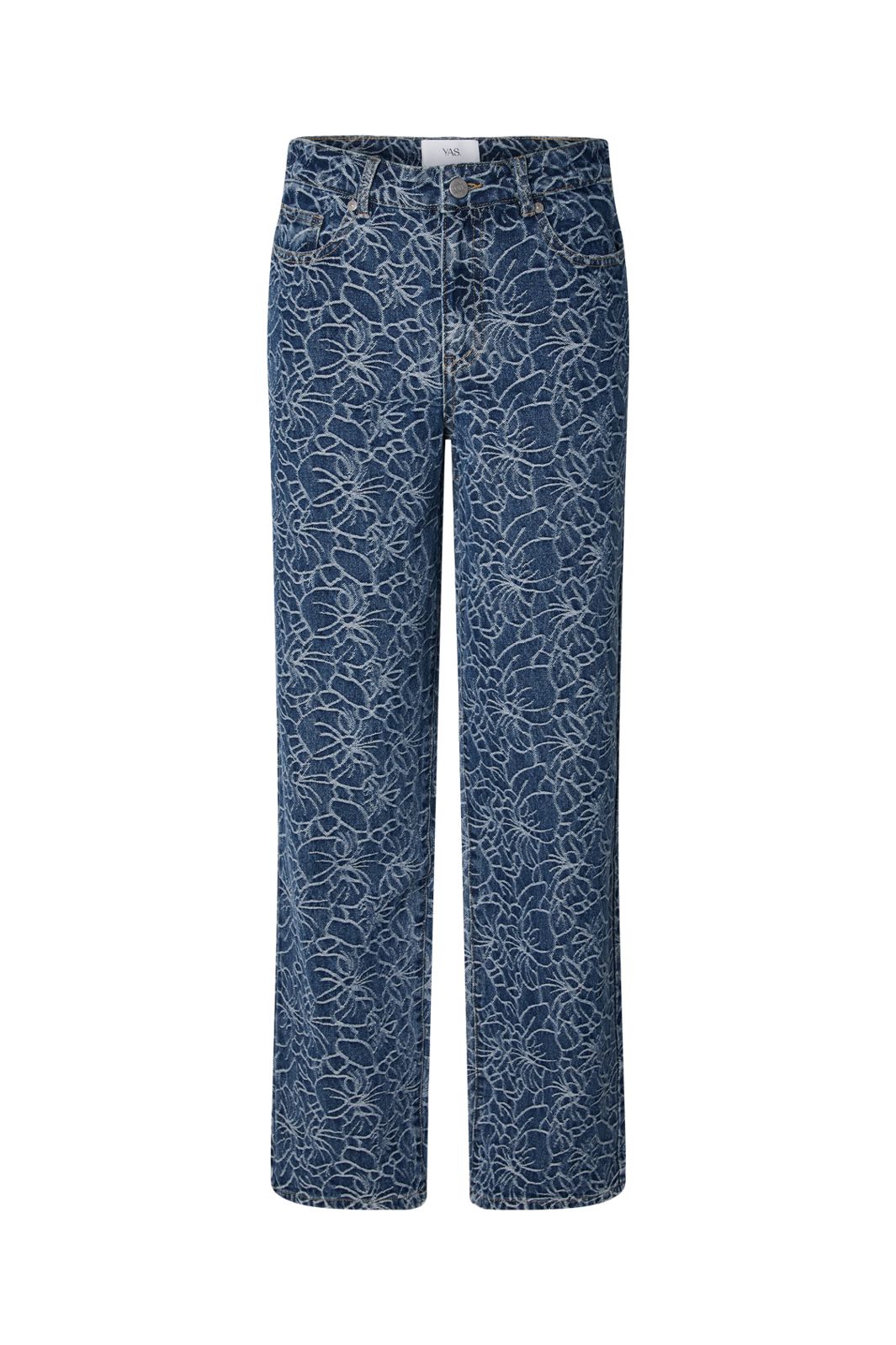YAS - Yasblomea Straight Jeans - 5164841 Dark Blue Denim Blomea