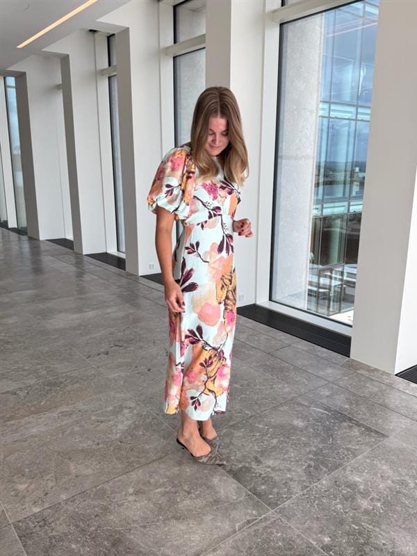 YAS - Yaserini 2/4 Long Dress - 5053167 Soothing Sea Erini Kjoler 