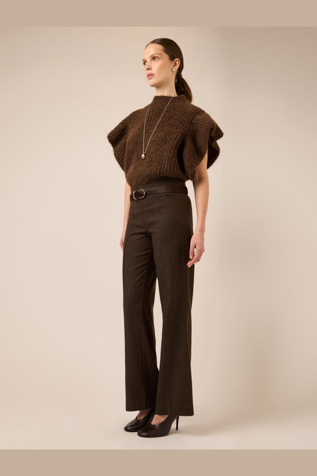 YAS - Yasflura Sl Knit Vest - 5178614 Coffee Bean