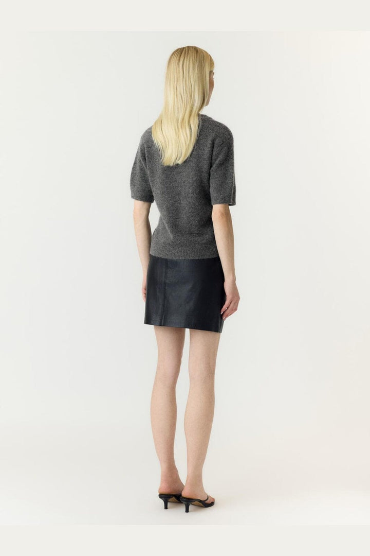 YAS - Yasjohi Ss Wool Blend Pullover - 5054491 Medium Grey Melange