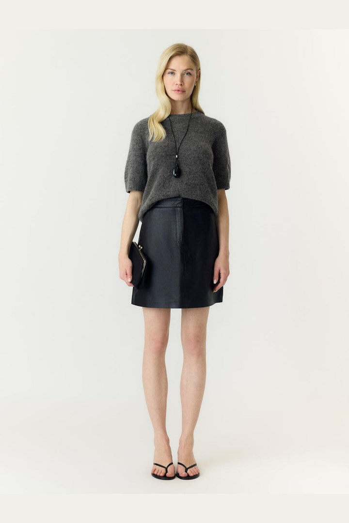 YAS - Yasjohi Ss Wool Blend Pullover - 5054491 Medium Grey Melange