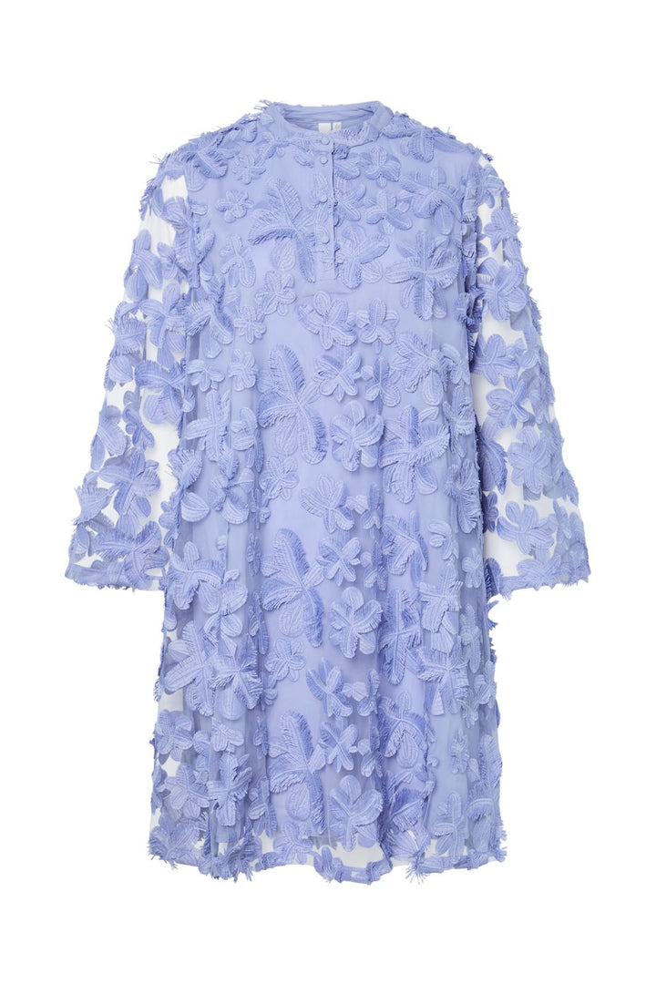 Vorbestellung - Y.A.S - Yaskarly 7/8 Short Dress - 4920193 Blue Heron